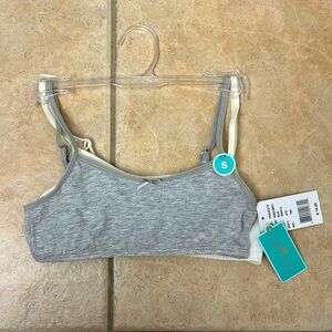 Copper Key Grey and White Training Bras for Girls
